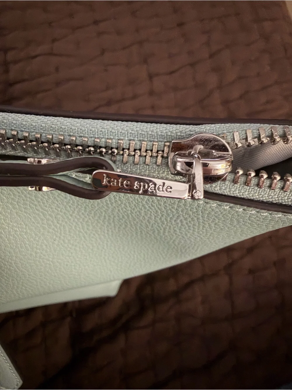 kate spade Pale Blue Leather Double-Handle Tote